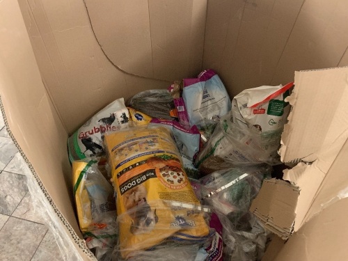 Lot of Pet Food. Open Bags. Unknown Condition - Lot 660