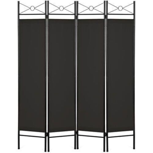 4-Panel Folding Privacy Screen Room Divider Decoration Accent, 6ft