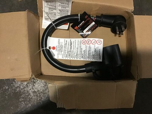 WEN PC3012 120V 15-Amp 1800-Watt Generator to RV Adapter Cord & (3) WEN GNA030, NEMA L5-30P Twist-Lock Power Plug to TT-30R Ready Outlet 120V 30-Amp 3600-Watt Generator to RV Adapter