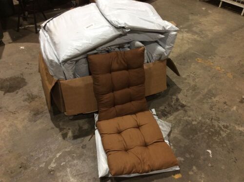 Lot of (15) Chair Cushion Sets, Seat & Back 