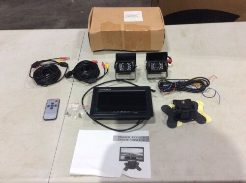 7" LCD Color Monitor w/ 2 Cameras for RV