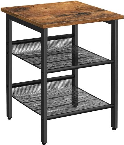 End Table with 2 Mesh Shelves
