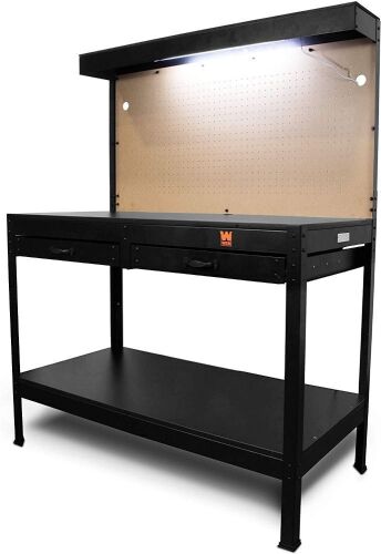 WEN WB4723 48-Inch Workbench with Power Outlets and Light 