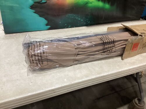 Outdoor Solar Patio Umbrella w/ Push Button Tilt, Crank Lift - 7.5ft - Missing Solar Panel - Lot 1072
