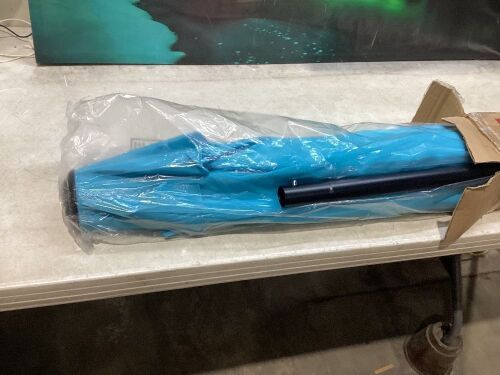 Outdoor Steel Market Patio Umbrella Decoration w/ Tilt, Crank Lift - 10ft - Lot 1101