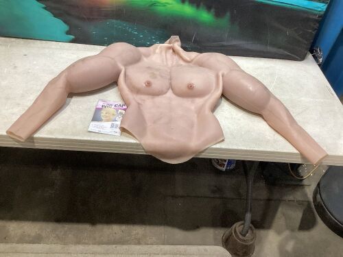 Silicone Long Sleeve Fake Muscle Suit 