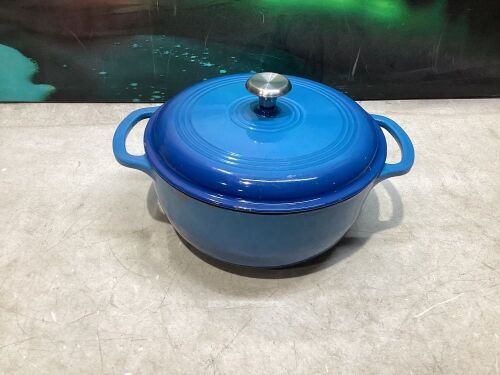 6qt Non-Stick Enamel Cast-Iron Dutch Oven Kitchen Cookware w/ Side Handles