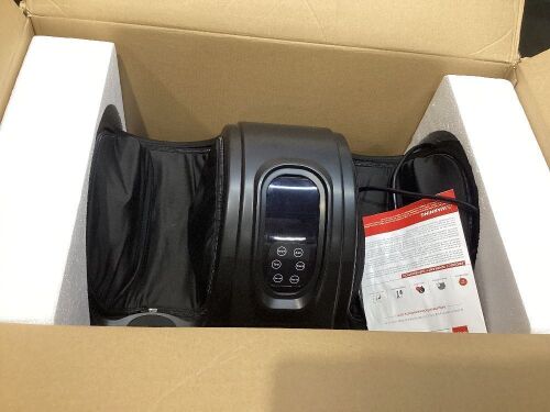 Therapeutic Foot Massager w/ High Intensity Rollers, Remote, 3 Modes