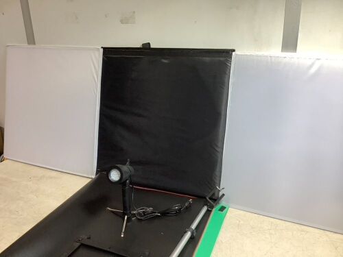 Kshioe Table Top Light Box Kit with Phone Tripod & Backdrops