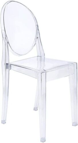 Set of 4 Stacking Clear Ghost Chairs  - Lot 882