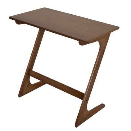 Bamboo Sofa Side Table, Walnut 