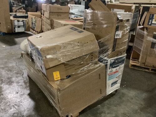 Pallet of Liquidated Toilets & Tubs - Store Return, Uninspected, Straight Off a Truck 