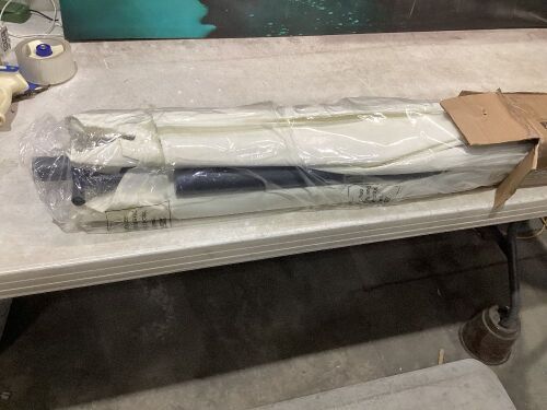 Outdoor Market Patio Umbrella w/ Push Button Tilt, Crank Lift - 7.5ft - Lot 1106