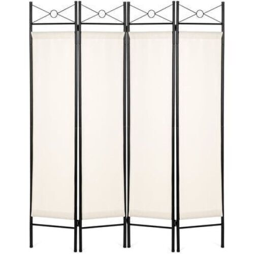 4-Panel Folding Privacy Screen Room Divider Decoration Accent, 6ft