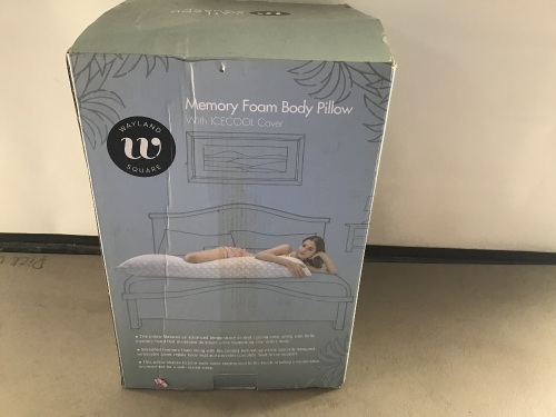 Wayland Square, Memory Foam Body Pillow, Like New, Retail - $39.99 - Lot 25