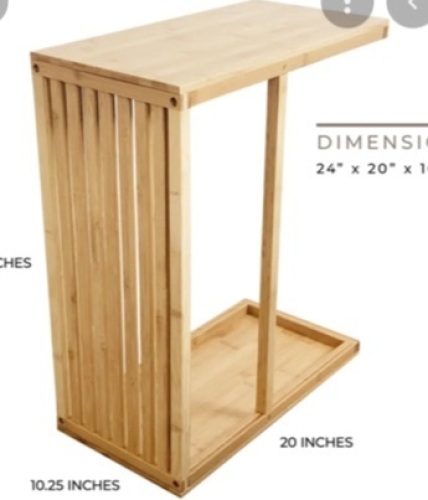 Narrow Bamboo Table, Like New, Retail - $42.99 - Lot 45