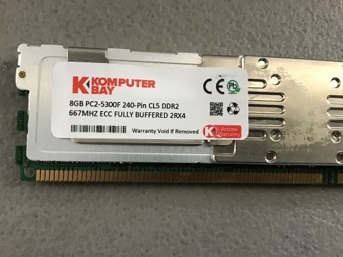 KomputerBay, 8GB, 240-PIn, DDR2, 8 PK, Like New, Retail - $199 - Lot 47