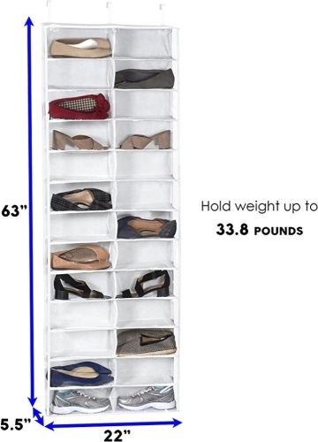 Tiody, Hanging Shoe Organizer, TZ5414, Like New, Retail - $27.99 - Lot 57