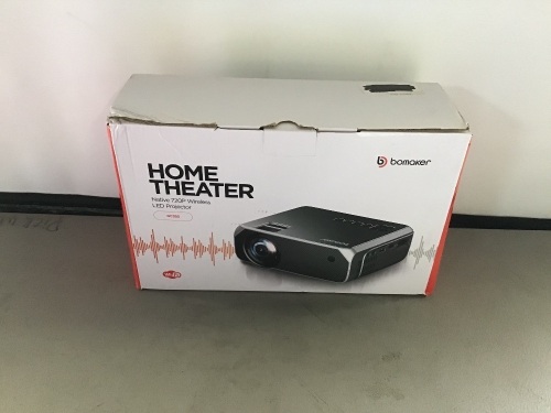 Bomaker, Home Theater Projector, GC355, Like New, Retail - $67.99 - Lot 86
