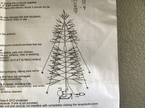Pottery Barn, Lit Twinkling Twig Tree, 7', Like New, Retail - $249 - Lot 90