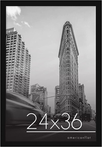 American Flat, 24x36, Black Poster Frame, Like New, Retail - $39.99 - Lot 101