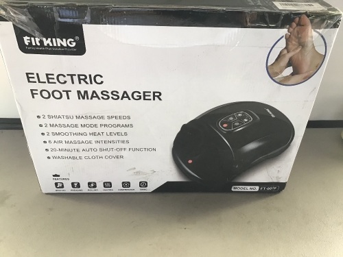 Fit King, Electric Foot Massager, Like New, Retail - $99.99 - Lot 108
