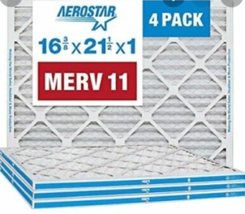 Aerostar, 16x21x1, Air Filters, 4 Pack, New, Retail - $54.99 - Lot 126