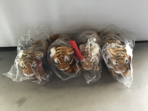 FAO SCHWARZ, Tiger Dolls, LOT of 4 New, Retail - $32  - Lot 128