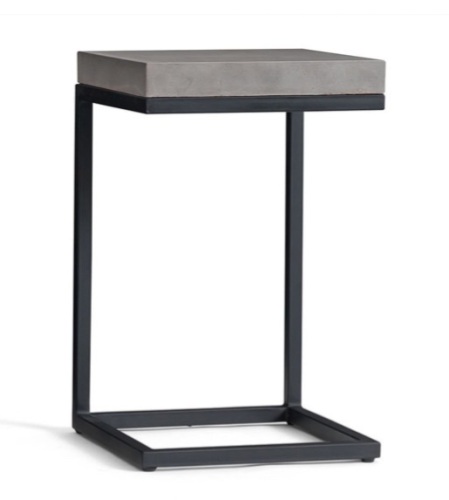 Pottery Barn, Sloan Concrete, C-Table, Like New, Retail - $199 - Lot 132
