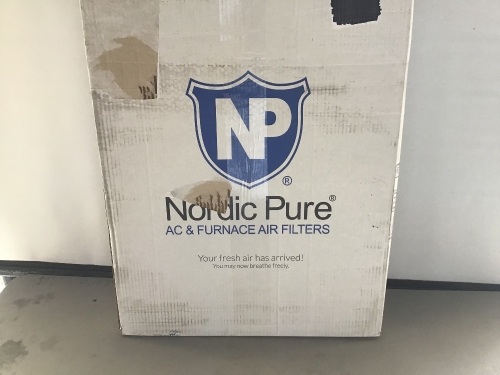 Nordi Pure, 18x25x1 Merv 12 Pleated AC/Furnance Air Filters, 3 Pack, New, Retail - $34.99 - Lot 146