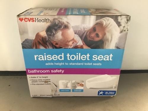 CVS Health, Raised Toilet Seat, Like New, Retail - $40 - Lot 148