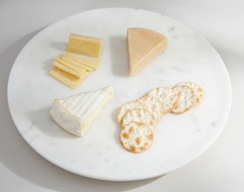 Pottery Barn, White Marble Lazy Susan, New Retail - $89 - Lot 188