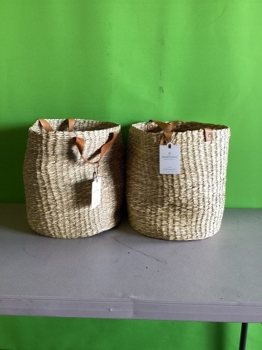 Heart and Hand, Storage Basket, LOT of 2, New, Retail - $25 Each - Lot 195