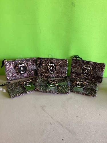 Sparkle & Shine, Glitter Purse, LOT of 6, New, Retail - $42 - Lot 197