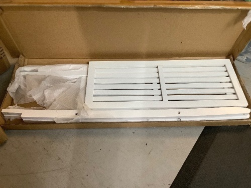 Two Tier White Shelf, Appears New - Lot 111