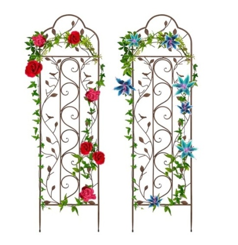 Set of 2 Iron Arched Garden Trellis, Appears New - Lot 205