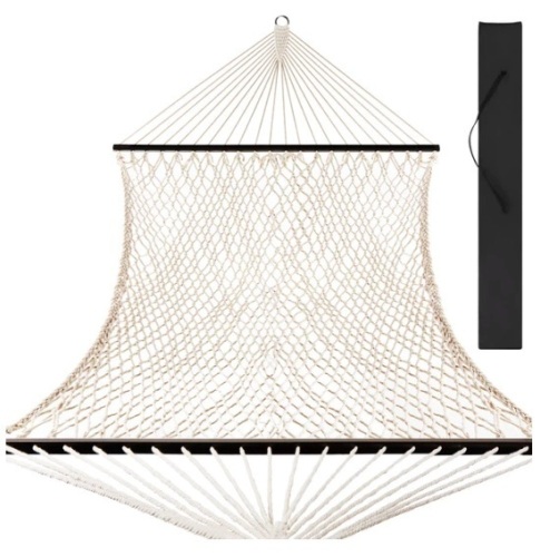 Cotton Rope 2-Person Double Hammock w/ Spreader Bars, Carrying Case, Appears New - Lot 216