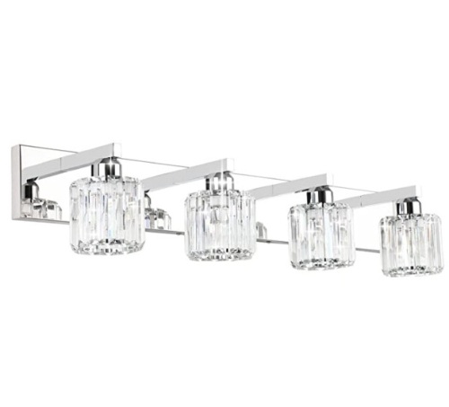 Aipsun Crystal Bathroom Vanity Light, Appears New - Lot 219