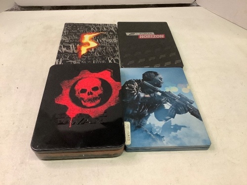 Lot of (4) Steel Case Xbox 360 Games, Appears New - Lot 8