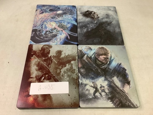 Lot of (4) Steel case XBox One Games, Appears New - Lot 9