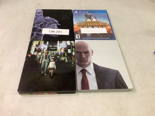 Lot of (4) Steel Case PS4 Games, Appears New - Lot 10