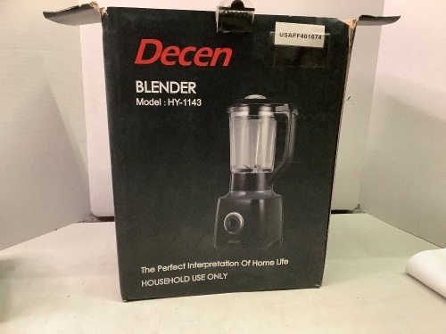 Decen Blender, Untested, Appears New - Lot 315
