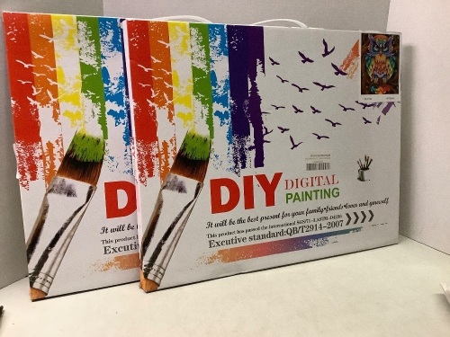 Lot of (2) DIY Digital Painting Kit, Appears New - Lot 317