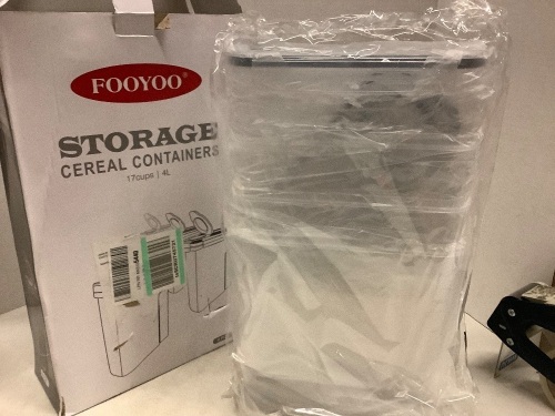 FooYoo Storage Cereal Containers, 4 Pieces, Appears New - Lot 334