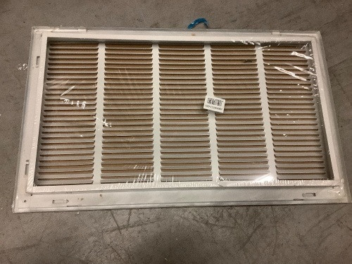 25" x 14" Stamped Face Steel Fileter Return, Appears New - Lot 342