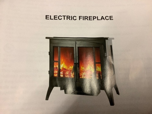 Electric Fireplace, Untested, Appears New - Lot 343