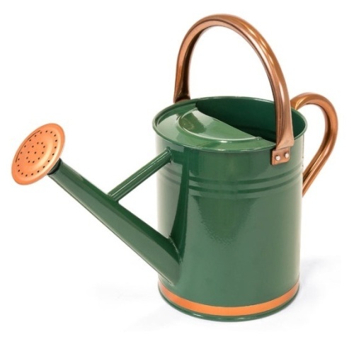 1-Gallon Galvanized Steel Watering Can w/ O-Ring, Top Handle - Lot 4