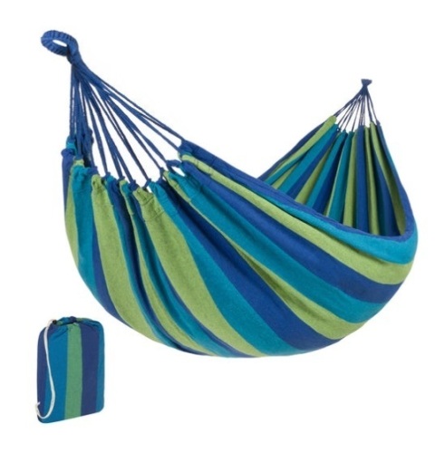 2-Person Brazilian-Style Double Hammock w/ Portable Carrying Bag, Blue - Lot 5