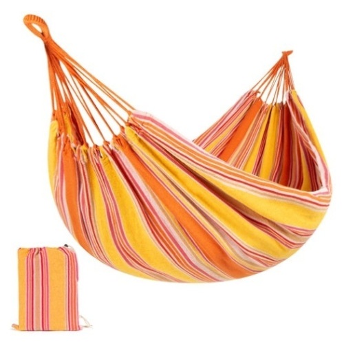 2-Person Brazilian-Style Double Hammock w/ Portable Carrying Bag, Sunset - Lot 14