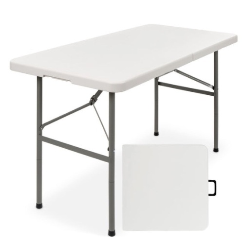 4ft Portable Folding Plastic Dining Table w/ Handle, Lock - Lot 20